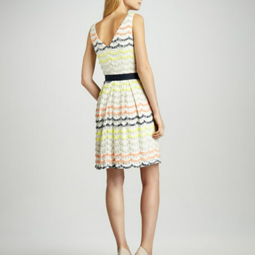 Trina Turk Heights Scalloped Fringe Dress - Picture 2 of 5